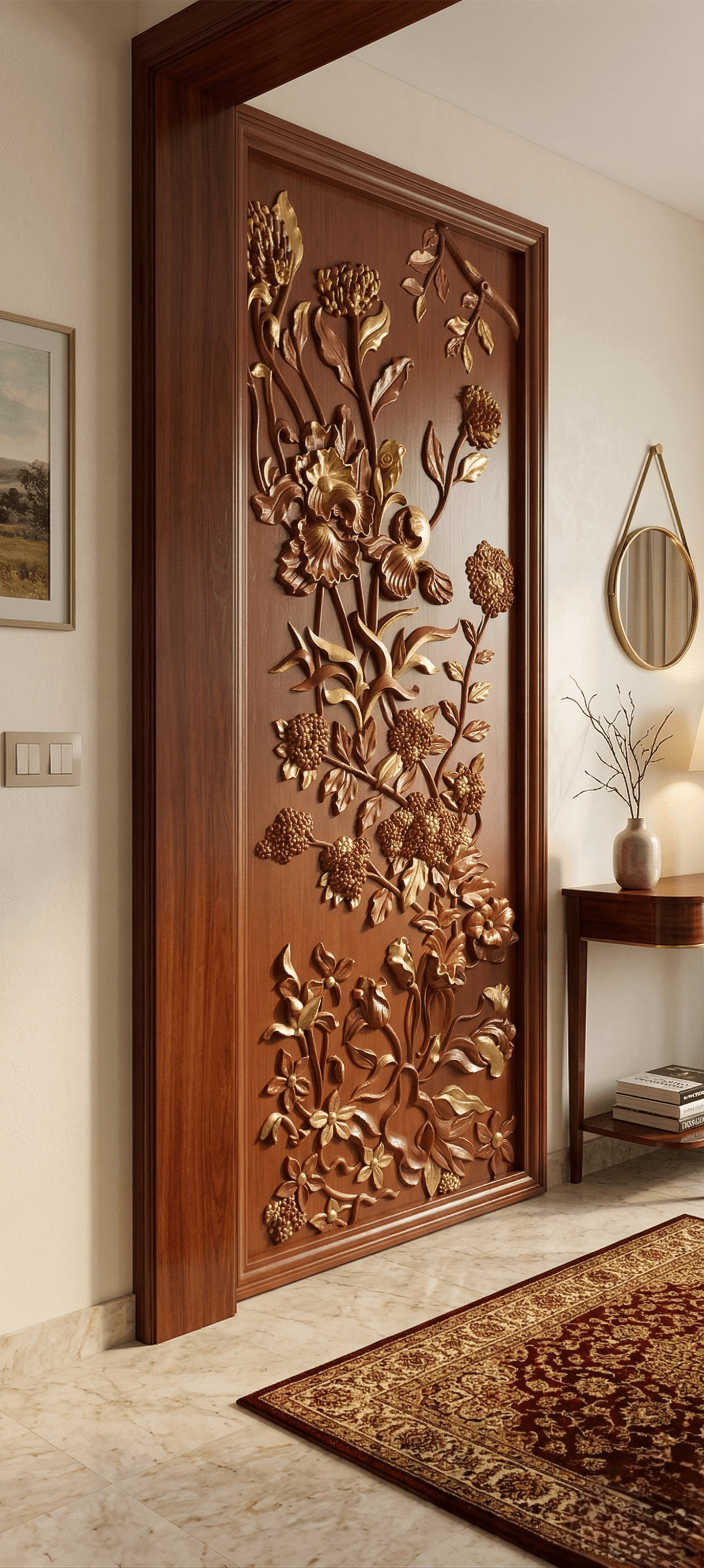 Decore wall fiber relief mural