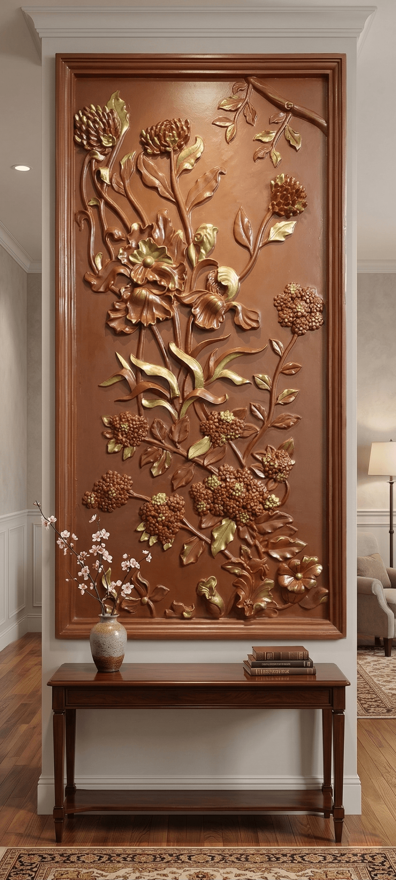 Decore wall fiber relief mural alternate view