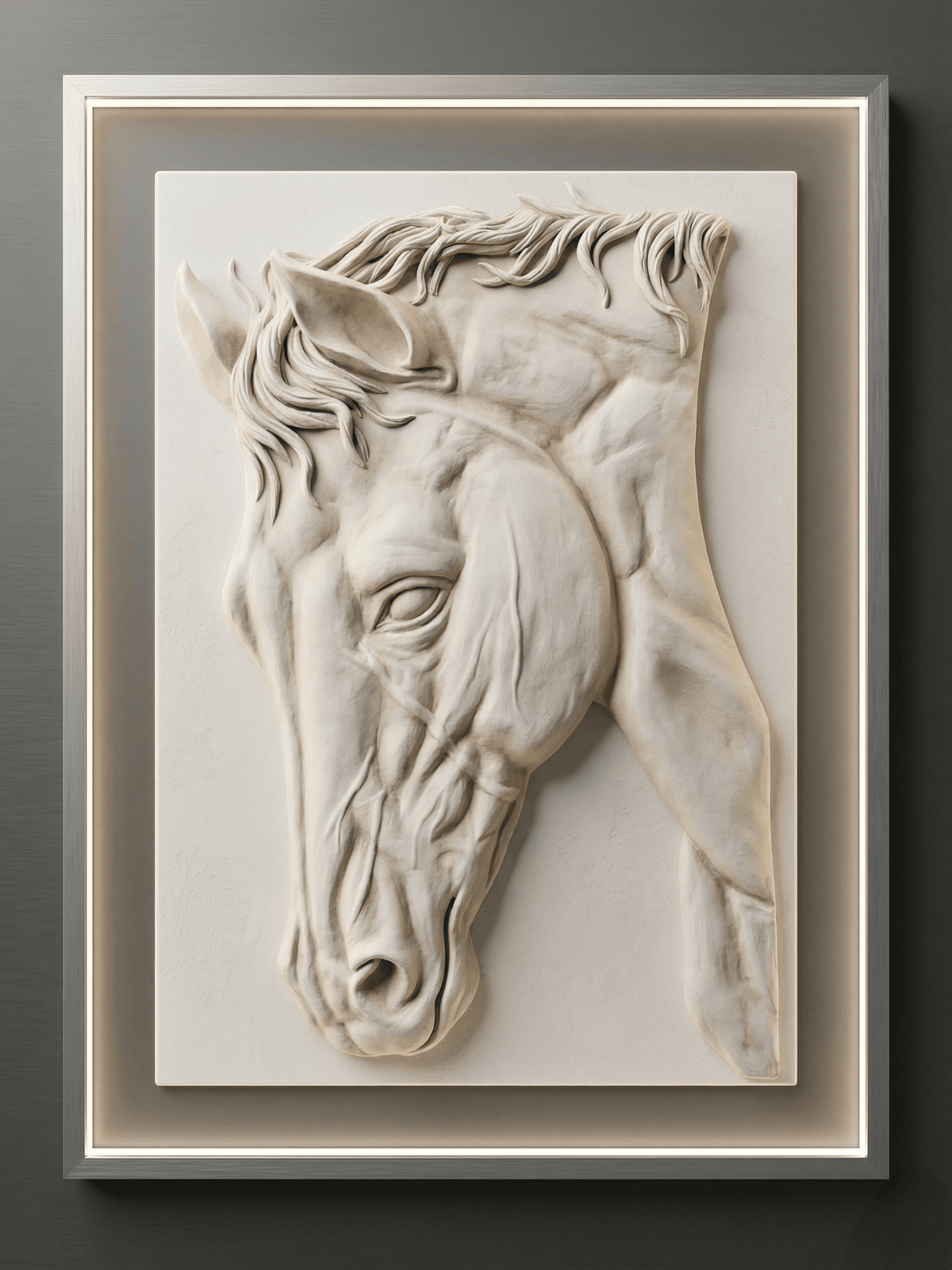 Horse 3D Relief Mural Wall Art thumbnail 5