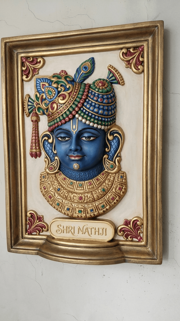 Shreenathji3D Relief Mural Wall Art